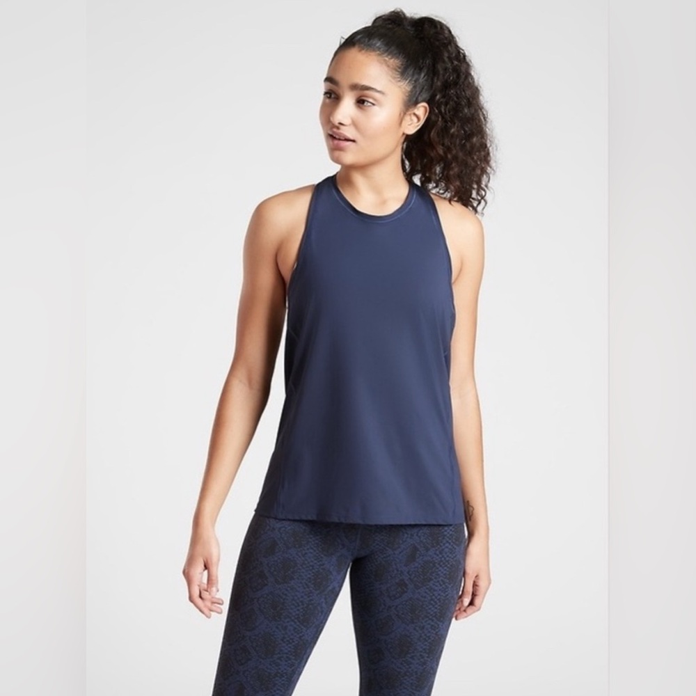 Athleta Ultimate Train Tank 
Dress Blue, Size Small